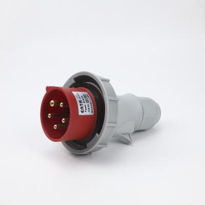 China IP67 Next Generation 16A 32A Three Phase Industrial Plug 3P+N+E 0152,0252 Male Plug 380V Waterproof for sale