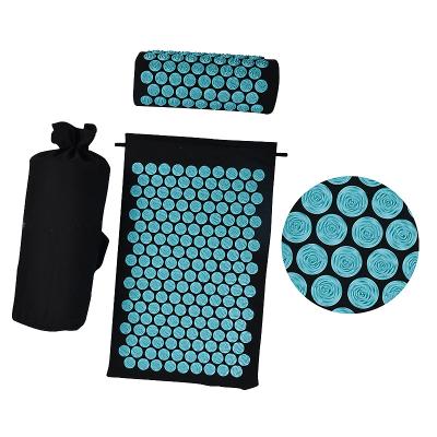 China Relax and Massage Custom High Density Organic Relaxation Acupunture Spike Pillow And Mat Yoga Spike Acupressure Mat For Muscle Massage for sale