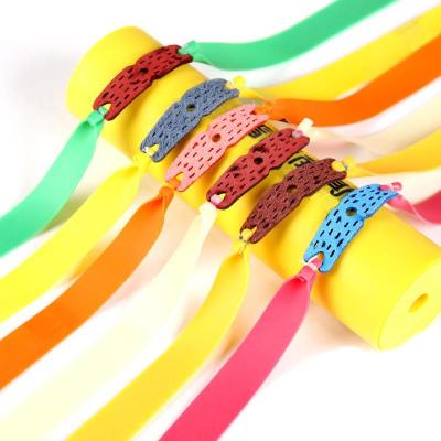 China Outdoor Thickness 0.65mm-1.0mm Powerful Slingshot Elastic Flat Rubber Band 10Pcs Slingshot Rubber Band Hunting Sports Catapult Piping Rubber Supplies for sale