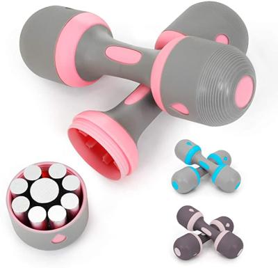 China Hot Selling Adjustable Home Women Fitness Adjustable Portable Dumbbells Amazon Gym 10kgs Dumbbell Set for sale