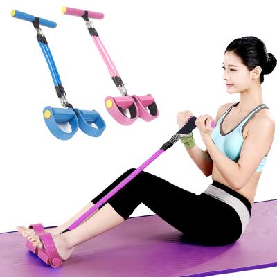 China Daily Life Sit Up Pull Rope With Test Program Abdominal Equipment + Multifunctional Adjustable Elastic Foot Pedal Sports Resistance Band Latex Tube for sale