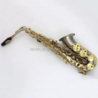 China Clear lacquer and matte finish good quality cupronickel body chinese alto saxophone for sale