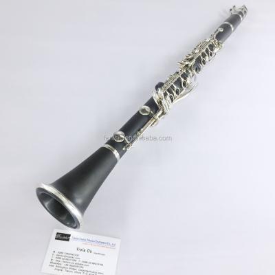 China Nickel Plated Bakelite 17 Keys Bakelite Bb Clarinet for sale