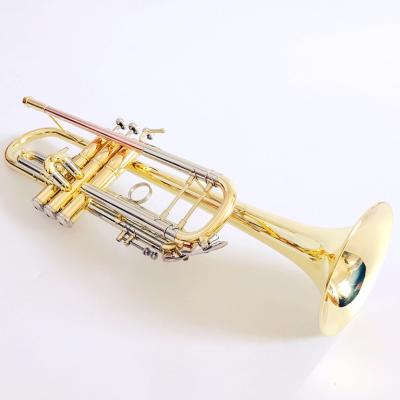 China B-ACH Trumpet, Bach Gold Lacquer Brass Musical Instrument for sale