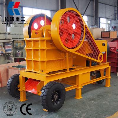 China Metallurgy Great Wall Mobile Jaw Mini Diesel Engine Crusher for Limestone, Granite, Basalt for sale