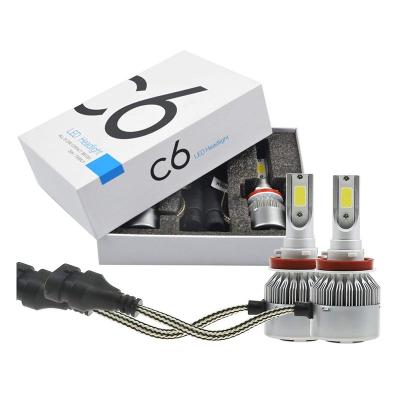 China Faro LED C6 LED Auto Headlight 9005 HB3 9006 HB4 H11 H7 LED Headlight Auto Car LED Headlight Universal for sale