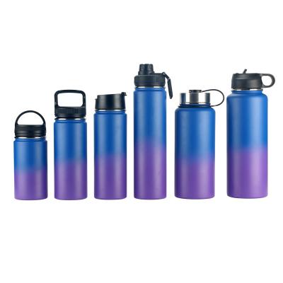 China Viable Wholesale High Quality Double Wall Stainless Steel Sports Water Bottle Gym Yoga Fitness Bottle With Private Label for sale