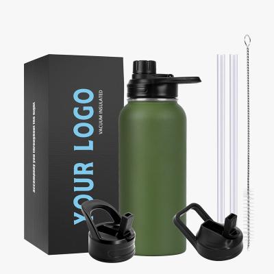 China Sustainable Water Bottle Custom Logo Outdoor Stainless Steel Vacuum Insulated Sports Bottle for sale