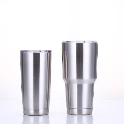 China Sustainable 10 oz 20 oz 30 oz Double Wall Stainless Steel Vacuum Insulated Empty Tumbler Cups for sale