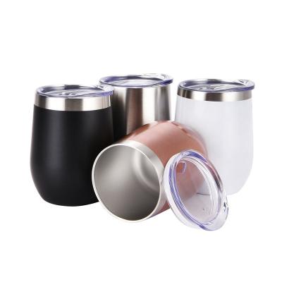 China Sustainable BPA Free Double Wall Stainless Steel 12oz Insulated Wine Tumbler for sale