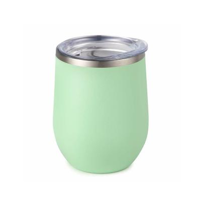 China Customized Sustainable 12oz Stemless Wine Cup Metal Tumbler for sale