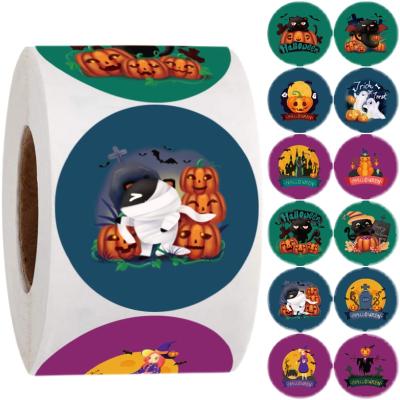 China Waterproof Halloween Gift Packaging Stickers High Quality Customized for sale