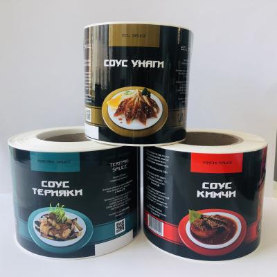 China Waterproof Oil Proof Food Packaging Labels Stickers Food Label for sale