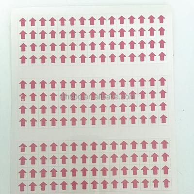 China Waterproof Red Arrow Labels Clothing Labels Stickers For Marking Error for sale