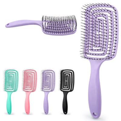 China Waterproof China Manufacturers Custom Extension Hair Straightening Dryer Detangling Hair Brush for sale