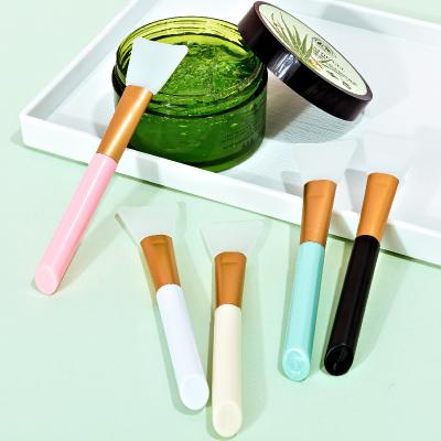 China New Beauty Application Tools Silicone Reusable Easy Facial Face Mask Brush Cosmetic Simple Makeup Brush for sale