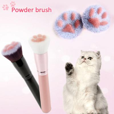 China Cat Paw Claw Foundation Makeup Cosmetic Tool Simple Multifunctional Creative Cute Pink Black Brush for sale