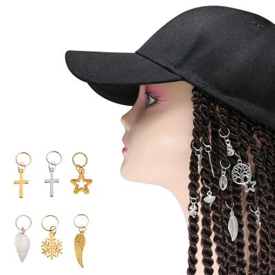 China Vintage New Product Metal Spring Gold Coil With Tassel Hair Dangle Beads For Braids Accessories for sale