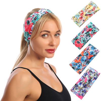 China Non-Specific Wholesale Women's Fantasy Sports Headband Workout Running Hair Bands For Women for sale