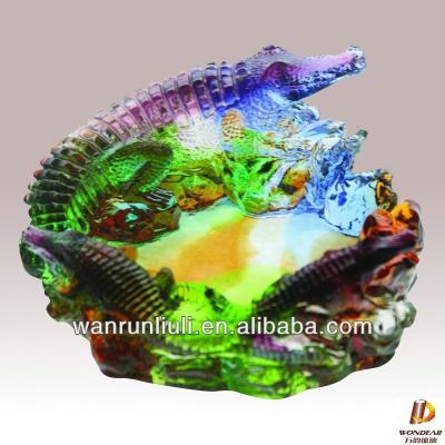 China Crystal crystal ashtray - liuli ashtray crafts, decorative ashtray for sale