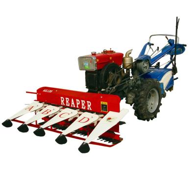 China Walking type mini harvester harvester cutting machine widely used for paddy field and wheat for sale