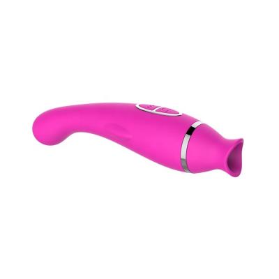 China Tongue licking & USB Rechargeable Waterproof Silicone Vibrating Tongue Sucking Clitoris Licking Vibrator For Women Orgasm for sale