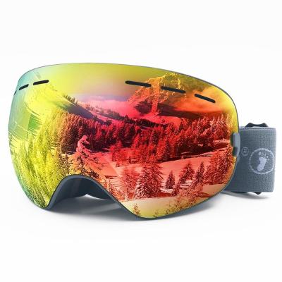 China Foldable Hot Seller Vogue Snow Glasses Goggles Colorful Fashion Ski Goggles for sale