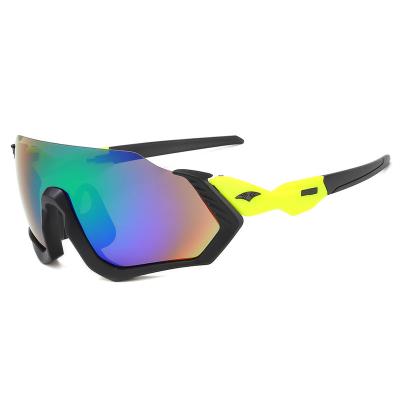 China Sports Sunglasses Fashion Sun Glass Outdoor High Quality Uv400 Sport One Piece Cycle Cycling Shatterproof Sunglasses for sale