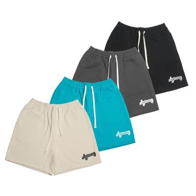 China Anti-wrinkle Wholesale OEM Summer Custom Sweat Bulk High Quality 400G 100% Cotton Heavy Girls Boys Running Shorts for sale