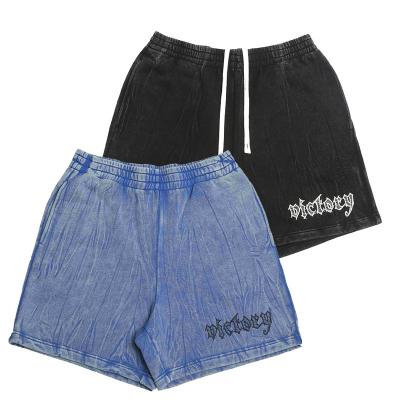 China Anti-wrinkle Wholesale Summer Shorts Manufacturer Custom Logo Women Gym Men Wash Printing Training Shorts for sale