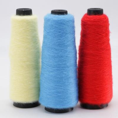 China 100% Acrylic Faux 1/13nm Artificial Hairy Winter Anti-pilling Yarn Crochet Cotton Thick Knit Dyed Chunky Fancy Mohair Yarn for sale