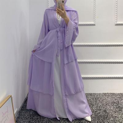 China Dubai Turkey Kaftan Open Cardigan Daily Life Kimono Abaya Muslim Robes For Women Islamic Clothing for sale