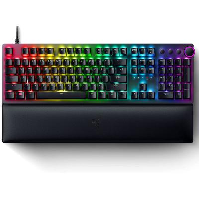 China Palm Sit Razer Hunter V2 Optical Switch Gaming Keyboard Wired RGB Mechanical Keyboard for sale