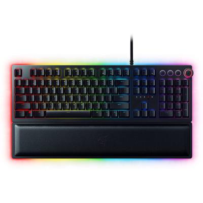 China Palm Rest Razer Hunter Elite Optical Switches Gaming Keyboard Wired RGB Mechanical Keyboard for sale