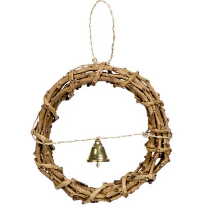 China Wooden Bird's Nest Bells Handmade Natural Twig Sustainable Crafts Circular Diy for sale