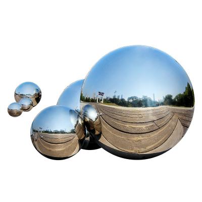 China Environmental Friendly Dia200mm - Dia3000mm Stainless Steel Hollow Mirror Ball Sphere For Garden Fountain Deco for sale