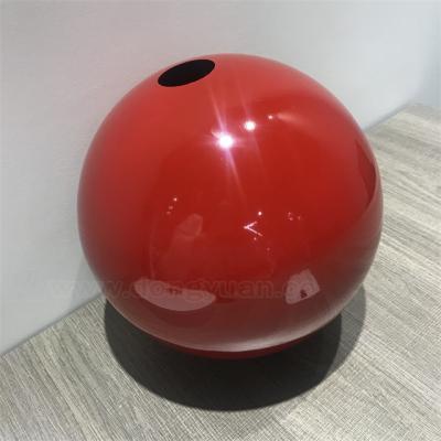 China Red Color Stainless Steel Home / Holiday Decoration 30CM Ball for sale