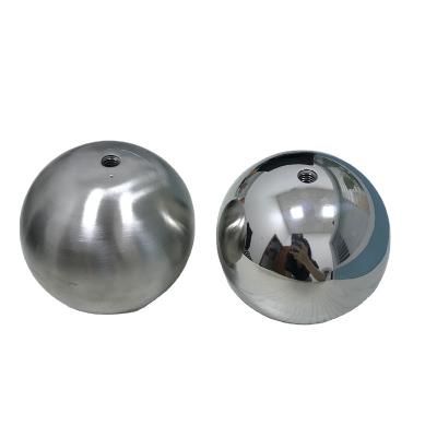 China Decoration Stainless Steel Ball Threaded Hollow Sphere With M4 M6 Threaded Hole for sale