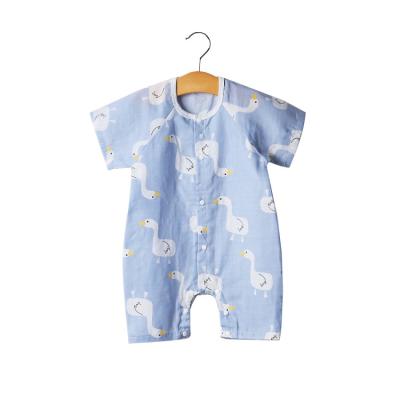 China Baby Newborn Canvas Rompers Cotton Pattern Breathable Knitted Infant Toddler Clothing Pajama Animal Romper for sale