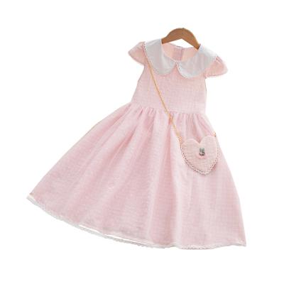 China Breathable Summer Children's Dress Children's Dress Little Girl's Short Sleeve Dress for sale