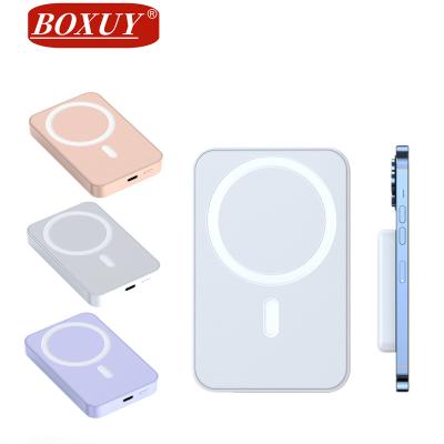 China Factory Wholesale Amazon Fast Charging Support Sell Magsafe Portable Wireless Fast Charging Magnetic Power Bank PD18W 15W 10000mah for sale