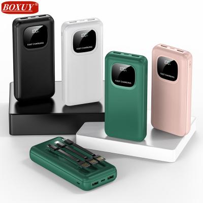 China Wholesale Use 3 Cable Factory PD18W TYPE-C Dual USB External Charging Bi-Directional Fast Charge Output Dual Input 22.5W 20000mah Fast Charger Travel Powerbank for sale