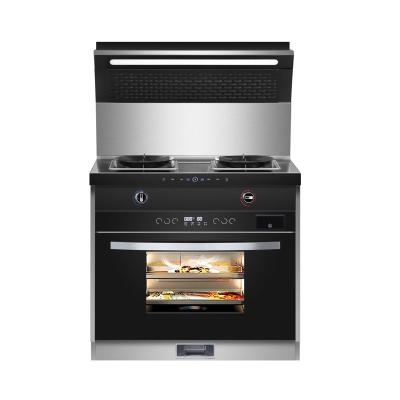 China Large capacity traditional built-in stove with oven cooking and steaming for sale