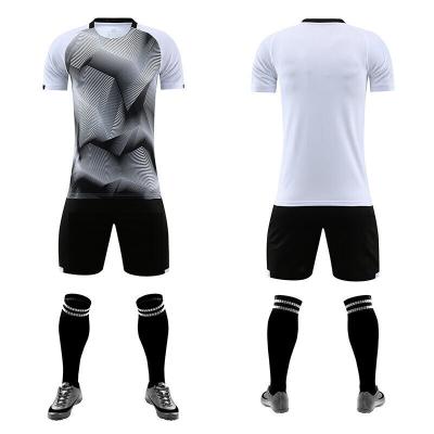 China Training Sets Football Suit Mens Sports Game Team Suit Set Soccer Suit Adult Quick Dry Custom for sale