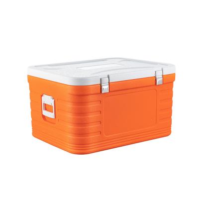 China Large Waterproof Portable PP Insulated Ice Chest Insulated Cooler Box With Carry Handle for sale