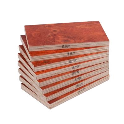 China Modern Manufacturer Wholesale Laminated Plywood Plywood 14mm Marine Construction Phenolic Red Film Faced Plywood Formwork Panel for sale