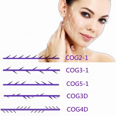 China Face lifing Korea CE approved beauty lifting blunt tooth pdo hilos espiculado brow cannula 3d 6d 12d facial lift burr thread for sale