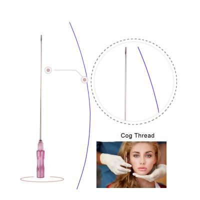 China Face lifing cosmetic 6D tooth pdo threads line lift mint pdo 360 pdo fios lip lifting secret line 18g 19g 21g 100mm 120mm l W type for sale