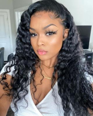 China Deep Wave 613 Virgin Blonde Curly Human Hair Bundle With Lace Closure, Brazilian Hair 3 Bundles With Closure, Hair 3 Bundles With Closure for sale