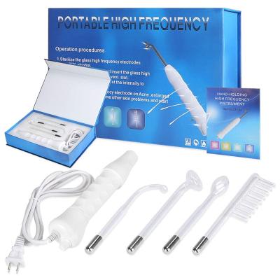 China Portable Magnetic Dye Removal Therapy Rejuvenator Facial Beauty Equipment Salon Skin Machine High Frequency Magic Wand for sale